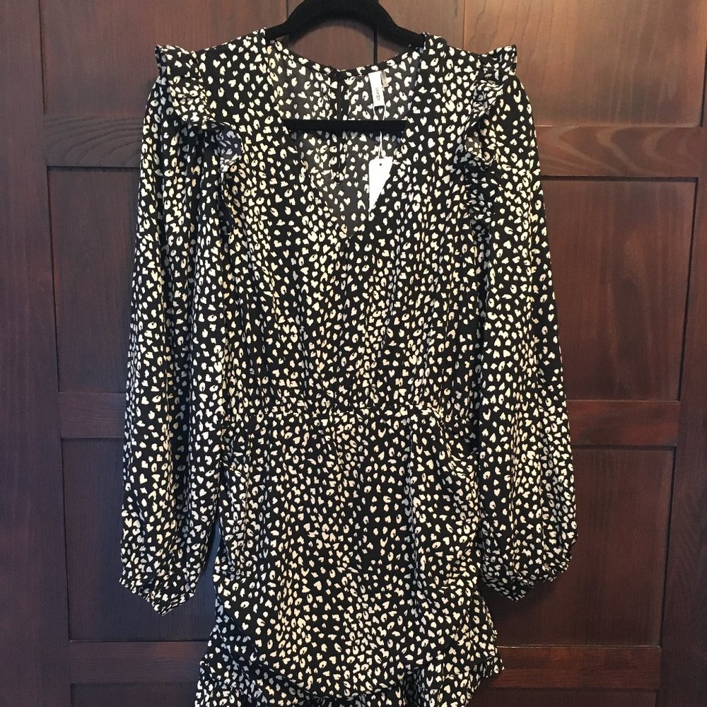 DONATE July 01~   Long Sleeve Mini with ruched skirt - Picture 2 of 6